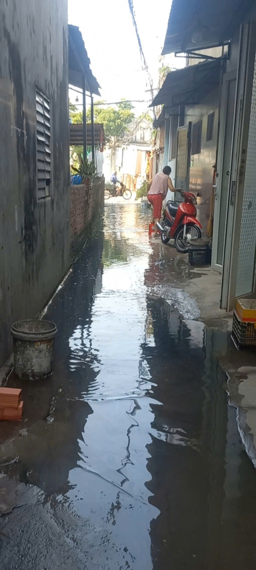 Nâng nền chống ngập cho nhà cũ