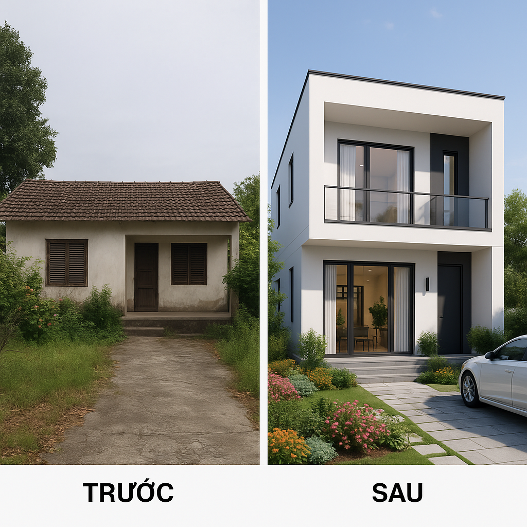 Cải Tạo Nhà Cấp 4 Thành Nhà Hiện Đại – Giải Pháp Tối Ưu Cho Không Gian Sống