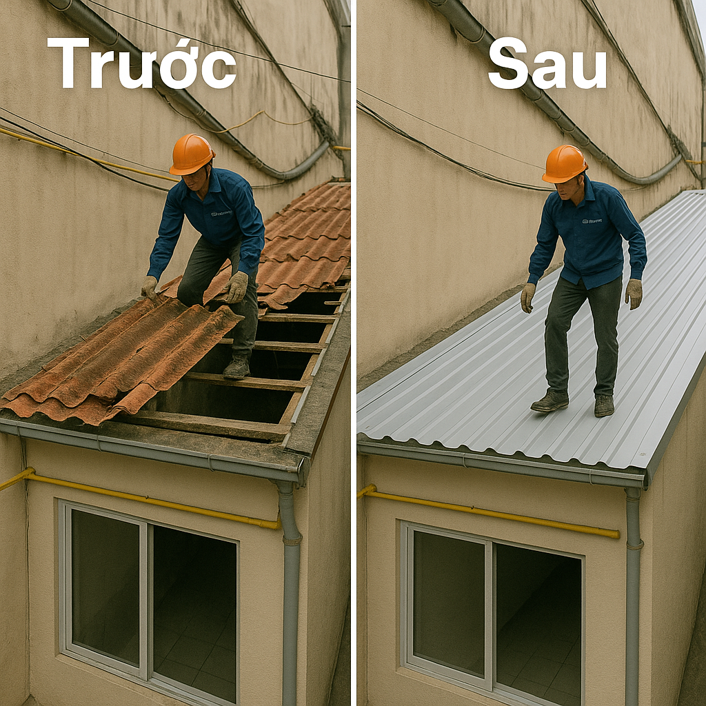 Thay Mái Tôn Cũ – Giải Pháp Chống Nóng Hiệu Quả