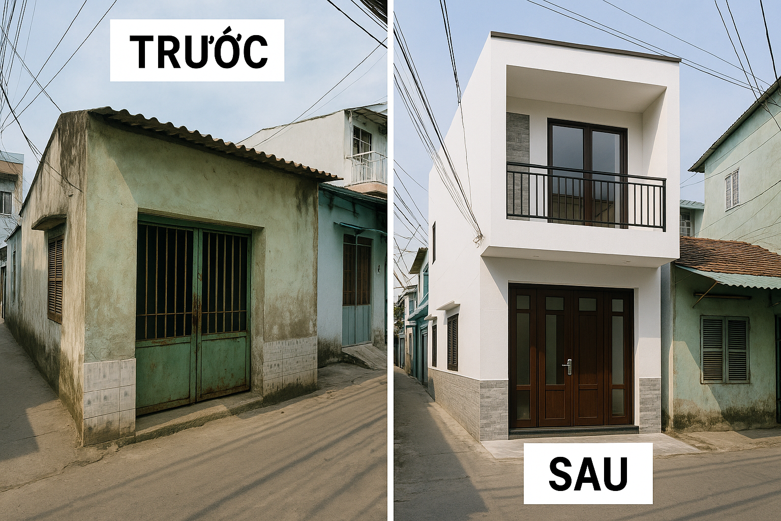 Cải Tạo Nhà Cấp 4 Thành Nhà 2 Tầng