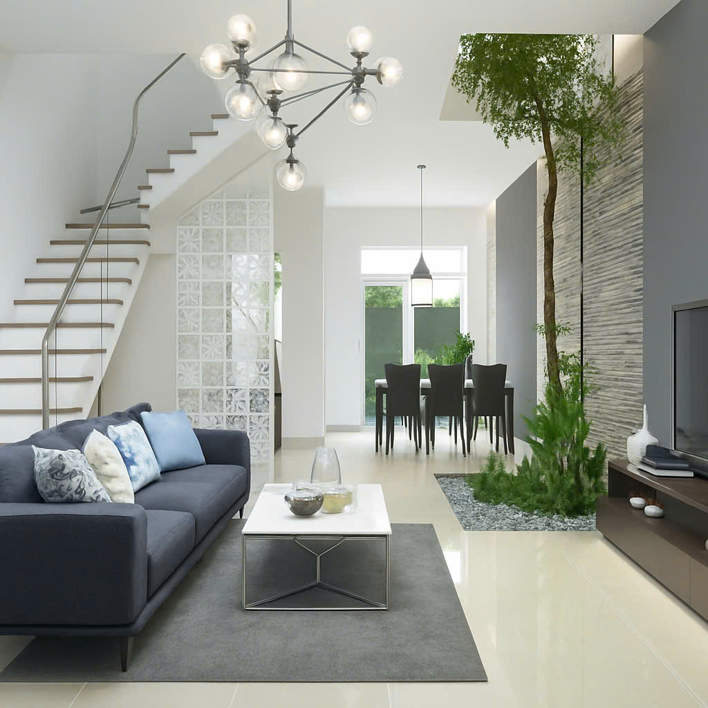 Thiết kế lại giếng trời, thông gió, lấy sáng nhà cũ